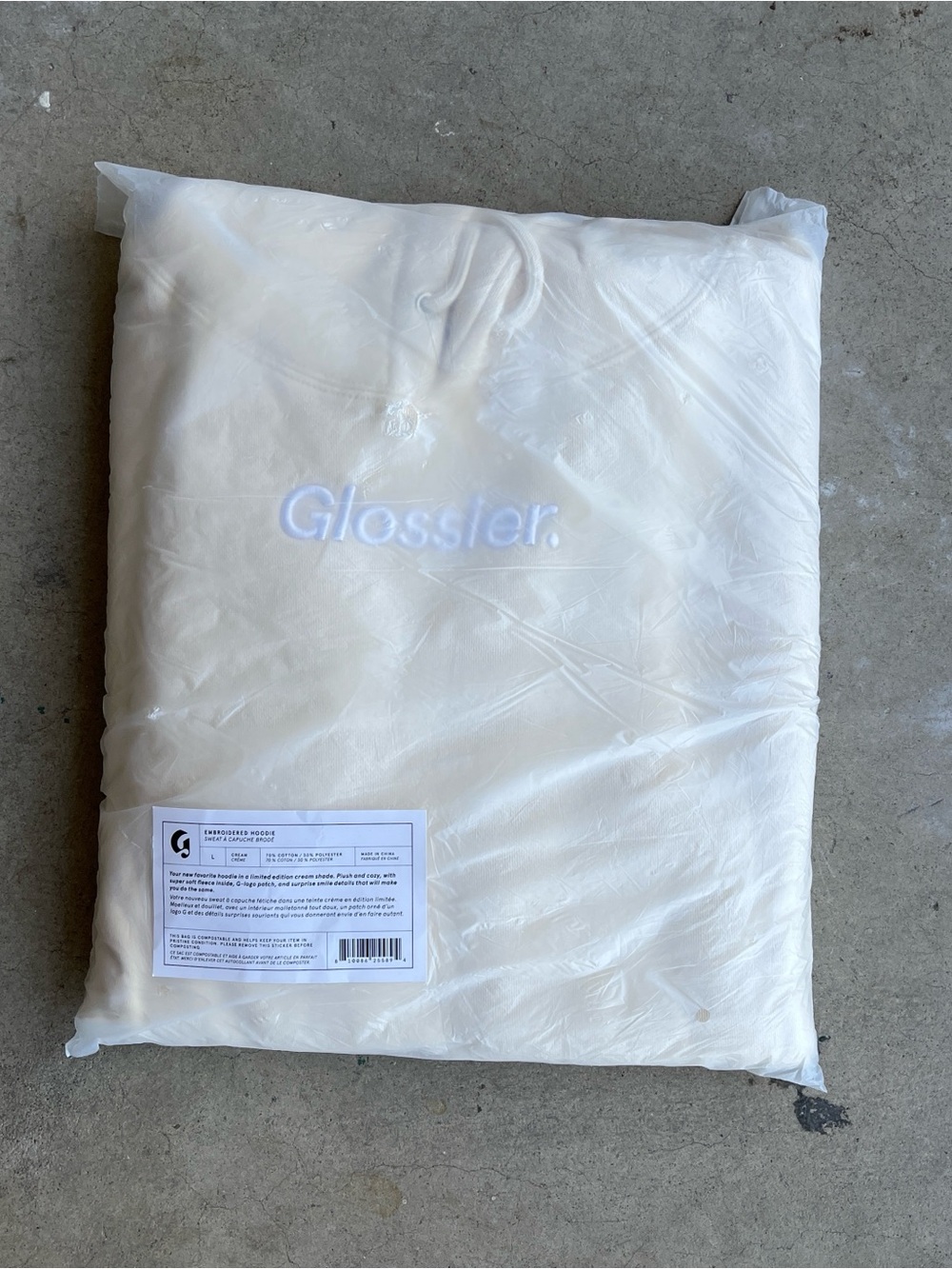 Glossier Cream Hoodie